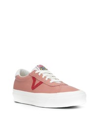 rosa Leder niedrige Sneakers von Vans