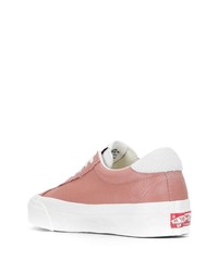 rosa Leder niedrige Sneakers von Vans