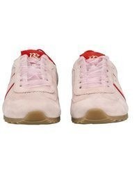 rosa Leder niedrige Sneakers von Paul Green