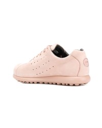 rosa Leder niedrige Sneakers von Camper