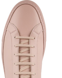 rosa Leder niedrige Sneakers von Common Projects