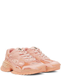 rosa Leder niedrige Sneakers von Rombaut