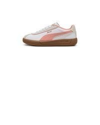 rosa Leder niedrige Sneakers von Puma