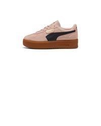 rosa Leder niedrige Sneakers von Puma