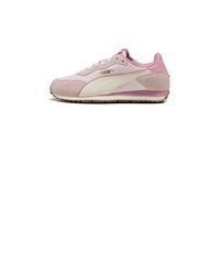 rosa Leder niedrige Sneakers von Puma