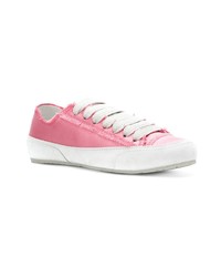 rosa Leder niedrige Sneakers von Pedro Garcia