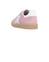 rosa Leder niedrige Sneakers von Rieker Sport