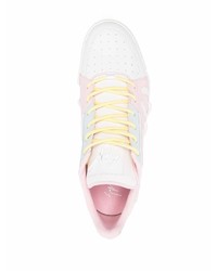 rosa Leder niedrige Sneakers von Giuseppe Zanotti