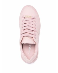 rosa Leder niedrige Sneakers von Philippe Model Paris