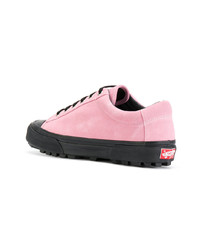 rosa Leder niedrige Sneakers von Alyx