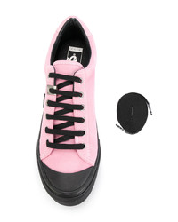 rosa Leder niedrige Sneakers von Alyx