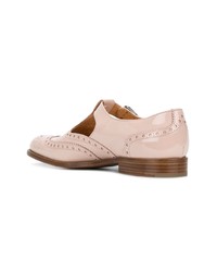 rosa Leder Oxford Schuhe von Church's