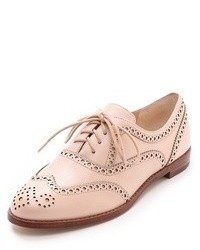 rosa Leder Oxford Schuhe von Kate Spade