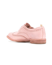 rosa Leder Oxford Schuhe von Officine Creative