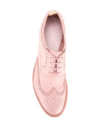 rosa Leder Oxford Schuhe von Officine Creative