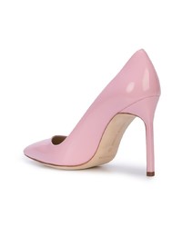 rosa Leder Pumps von Manolo Blahnik