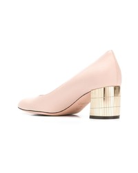 rosa Leder Pumps von Bally