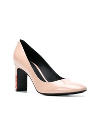 rosa Leder Pumps von Bottega Veneta