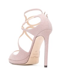 rosa Leder Pumps von Jimmy Choo