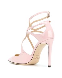 rosa Leder Pumps von Jimmy Choo