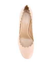 rosa Leder Pumps von Chloé