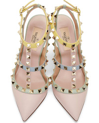 rosa Leder Pumps von Valentino