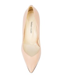 rosa Leder Pumps von Sarah Flint