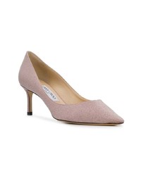 rosa Leder Pumps von Jimmy Choo