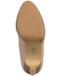 rosa Leder Pumps von S.OLIVER RED LABEL