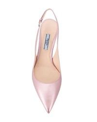 rosa Leder Pumps von Prada