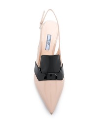 rosa Leder Pumps von Prada