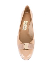 rosa Leder Pumps von Salvatore Ferragamo