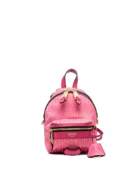 rosa Leder Rucksack von Moschino