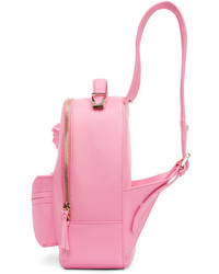 rosa Leder Rucksack von Versace