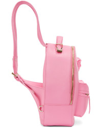 rosa Leder Rucksack von Versace