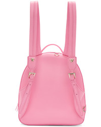 rosa Leder Rucksack von Versace