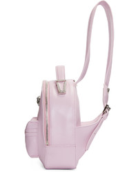 rosa Leder Rucksack von Versace