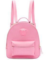 rosa Leder Rucksack von Versace