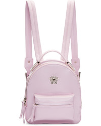 rosa Leder Rucksack von Versace