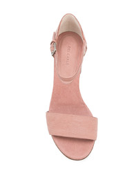 rosa Leder Sandaletten von Del Carlo