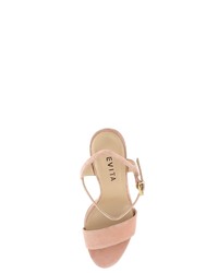 rosa Leder Sandaletten von Evita