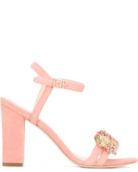 rosa Leder Sandaletten von Loeffler Randall