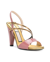 rosa Leder Sandaletten von N°21