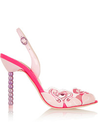 rosa Leder Sandaletten von Sophia Webster