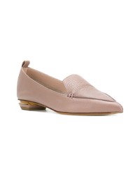 rosa Leder Slipper von Nicholas Kirkwood