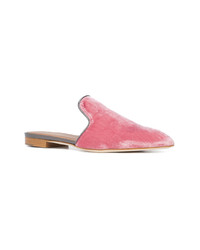 rosa Leder Slipper von Malone Souliers