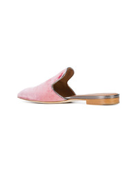 rosa Leder Slipper von Malone Souliers