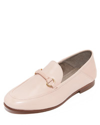 rosa Leder Slipper