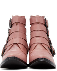 rosa Leder Stiefeletten von Toga Pulla