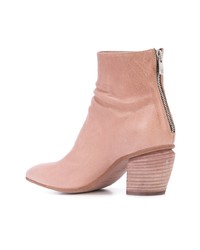 rosa Leder Stiefeletten von Officine Creative